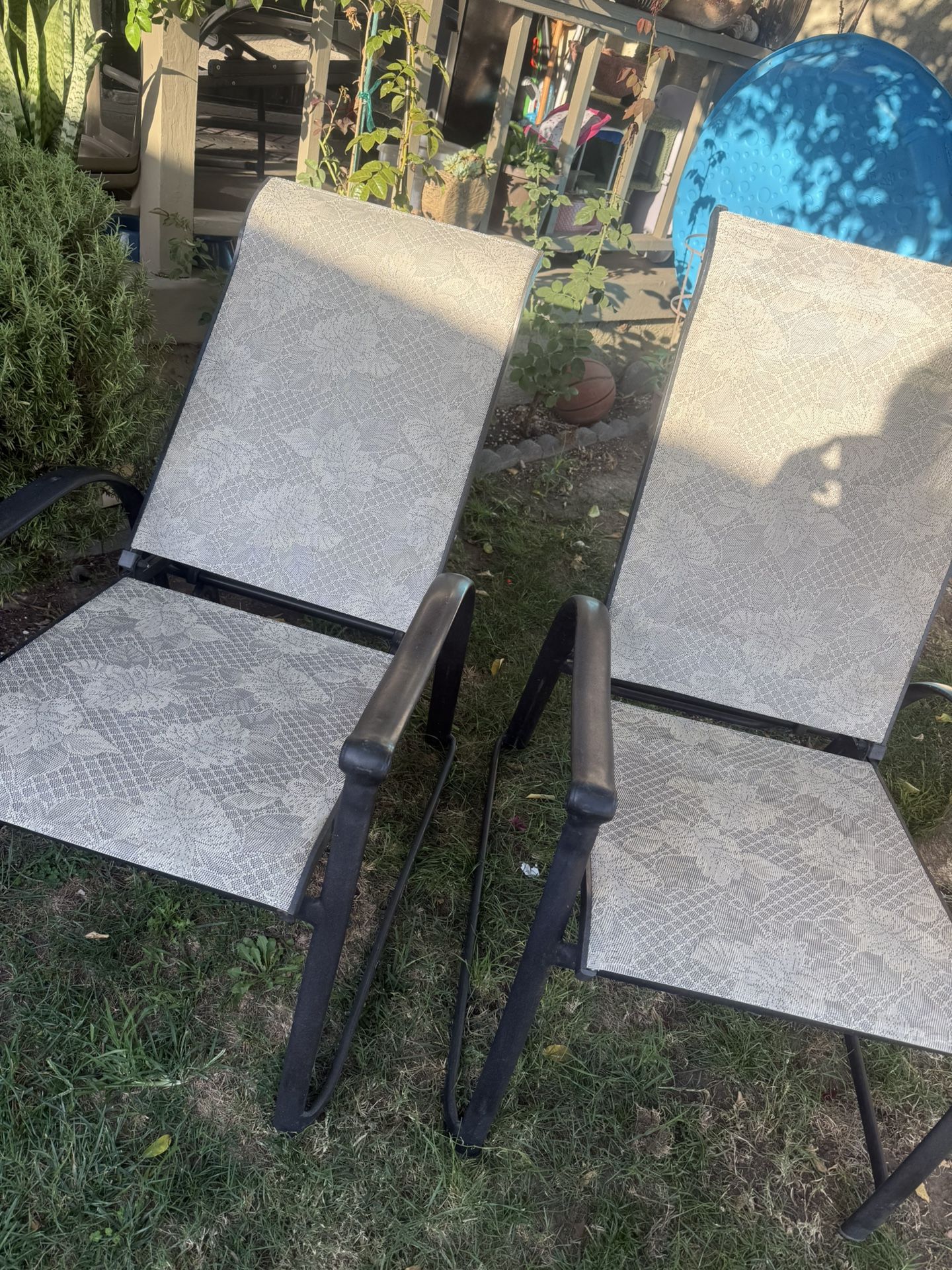 2 Sillas De Patio Reclinables