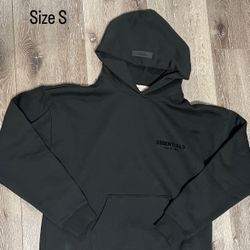 black Essential Hoodie 