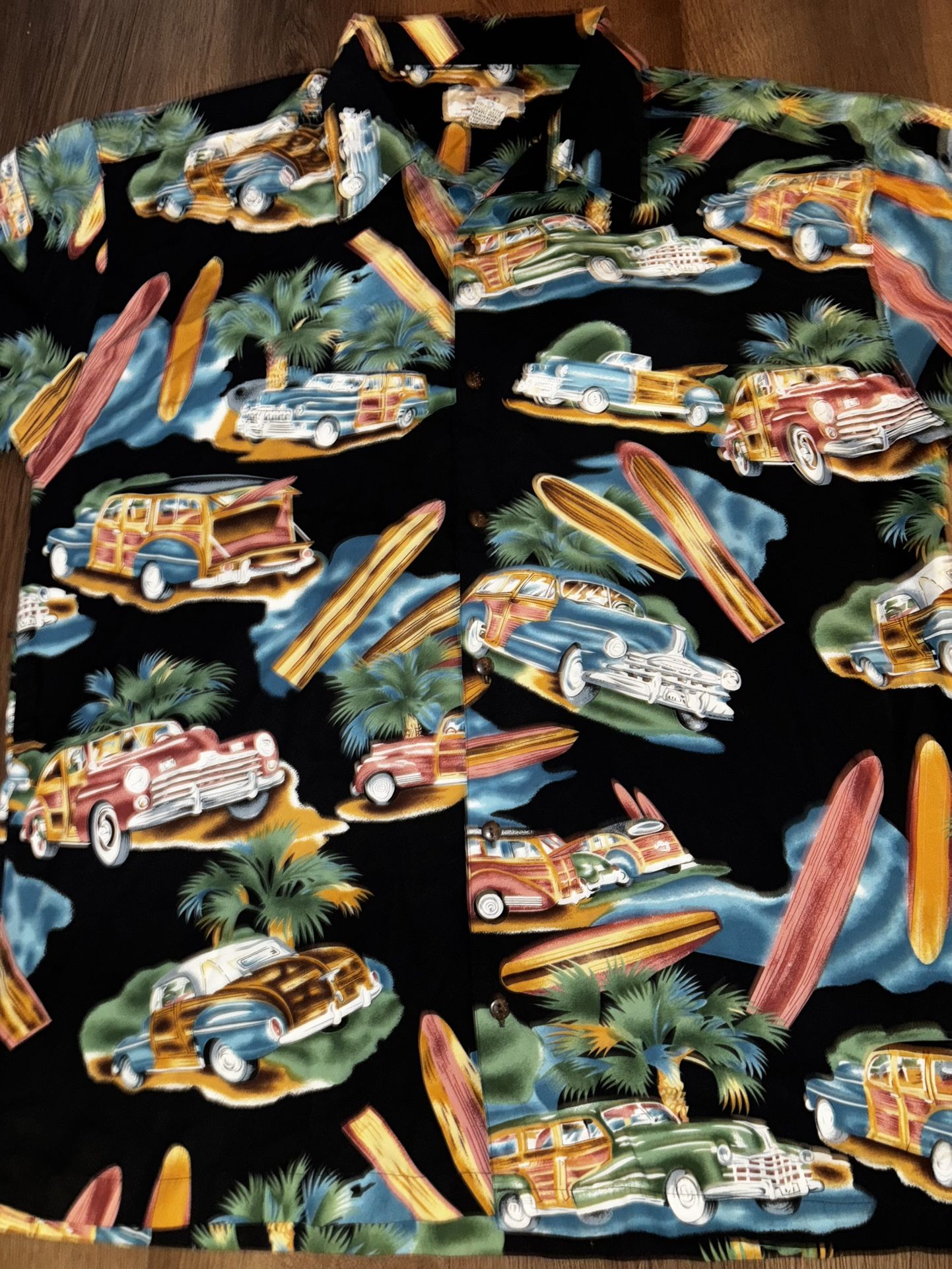 Vintage Hawaiian Car Show Shirt XL