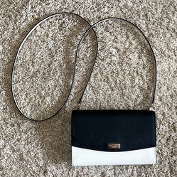 Small Black And White Kate Spade Crossbody Bag 