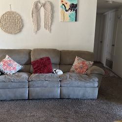 Double 3-Seat Recliner Loveseat