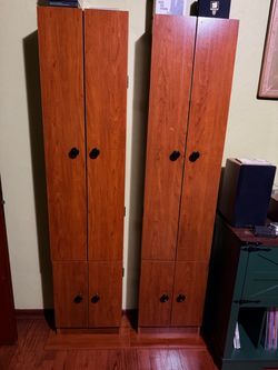 Tall Cd Storage Cabinet Media DVD/Blu-ray