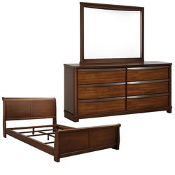 Used Queen bed Frame And Dresser With Mirror … Good Condition 