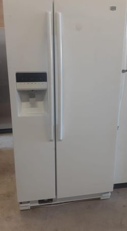 Maytag Side By Side  White Refrigerator
