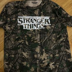 Stranger Things camo tee, Size XXL 