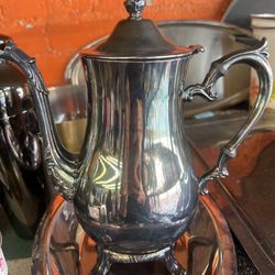 Silver teapot
