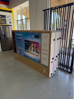 100 Inch Hisense QLED QD6QF 4K HDR Smart 144 Hertz TV Brand New 1 Year Manufacturers Warranty