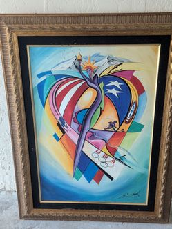 Olympic Bobby Franano painting