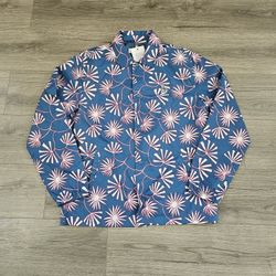 Penguin Leaf Print Rain Jacket Mens Size Medium 