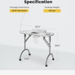 Brand, new professional portable nails station for $120