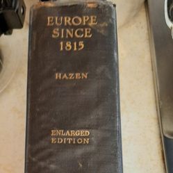 Europe Since 1815 enlarged edition Hazen