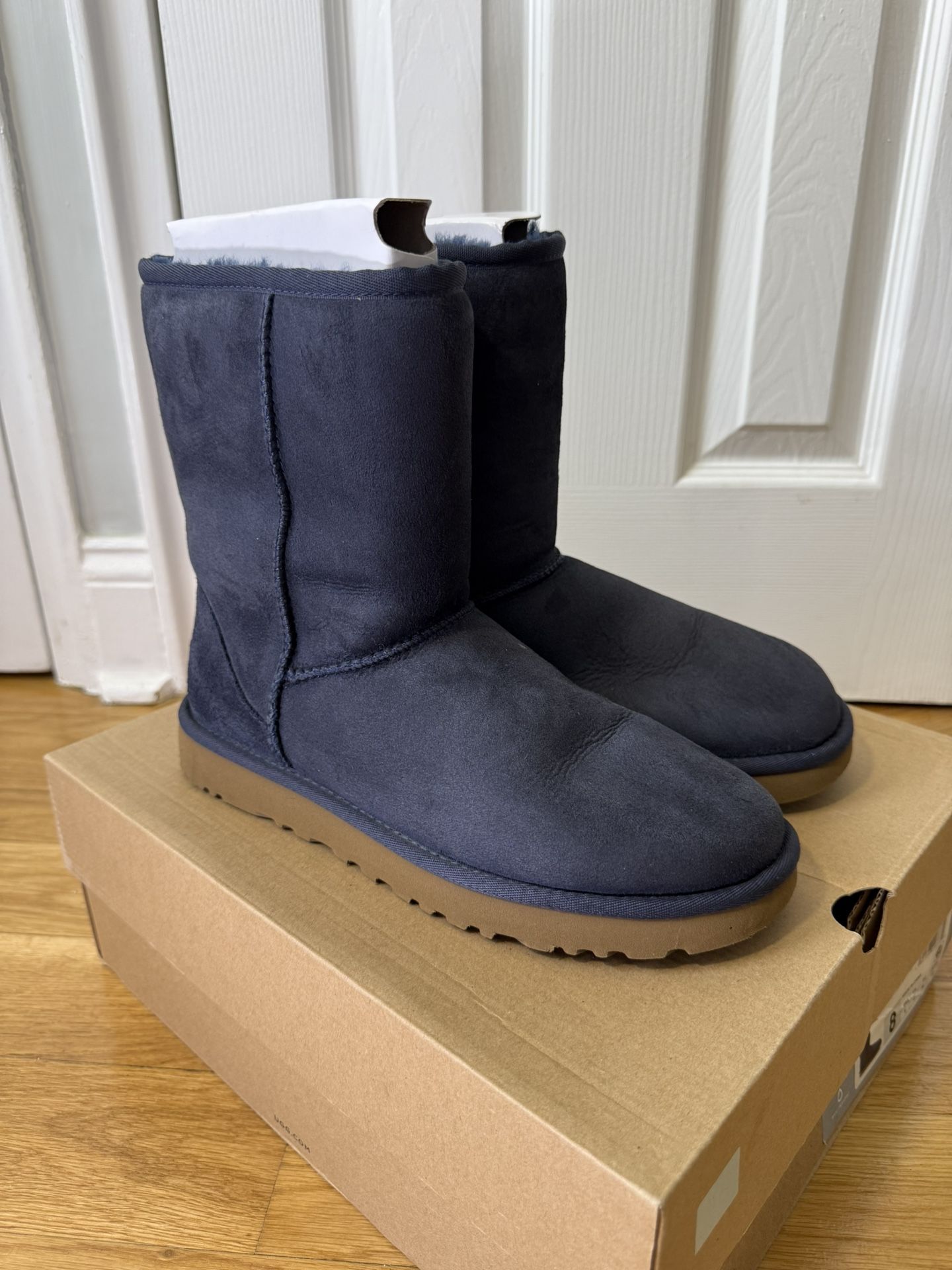 UGG 1016223 Women's Classic Short II Boots Navy Size 8 New