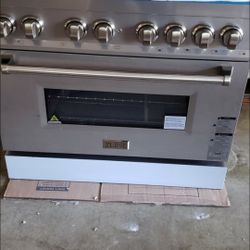 36 Range ZLINE Stainless Steel Duo Gas Natural Electric 220v