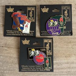 NEW 1996 Atlanta Olympic Games Pin Lot of Three $10 for All