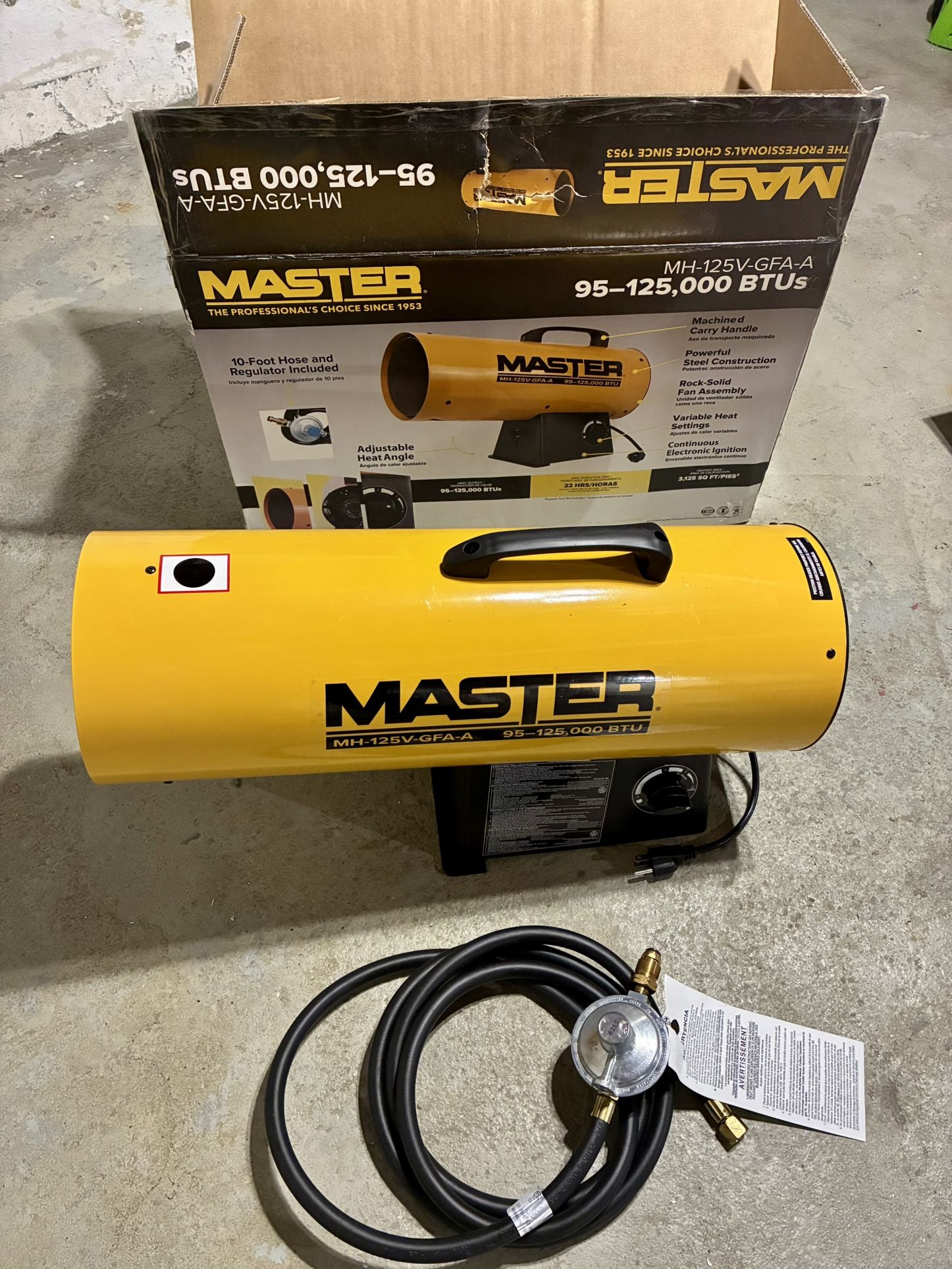 Propane Forced Air Heater