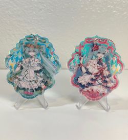 Hatsune Miku Acrylic Keychain Charms Set of 2