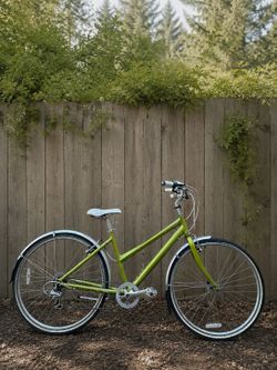 Felt Café 7 Women’s Step-Thru Hybrid / Commuter Bike – 18” Frame - Lightweight Bicycle Low Step
