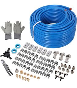New 1/2" x 200FT Air Compressor Piping Kit, PEX-AL-PEX Blue Air Line Tubing