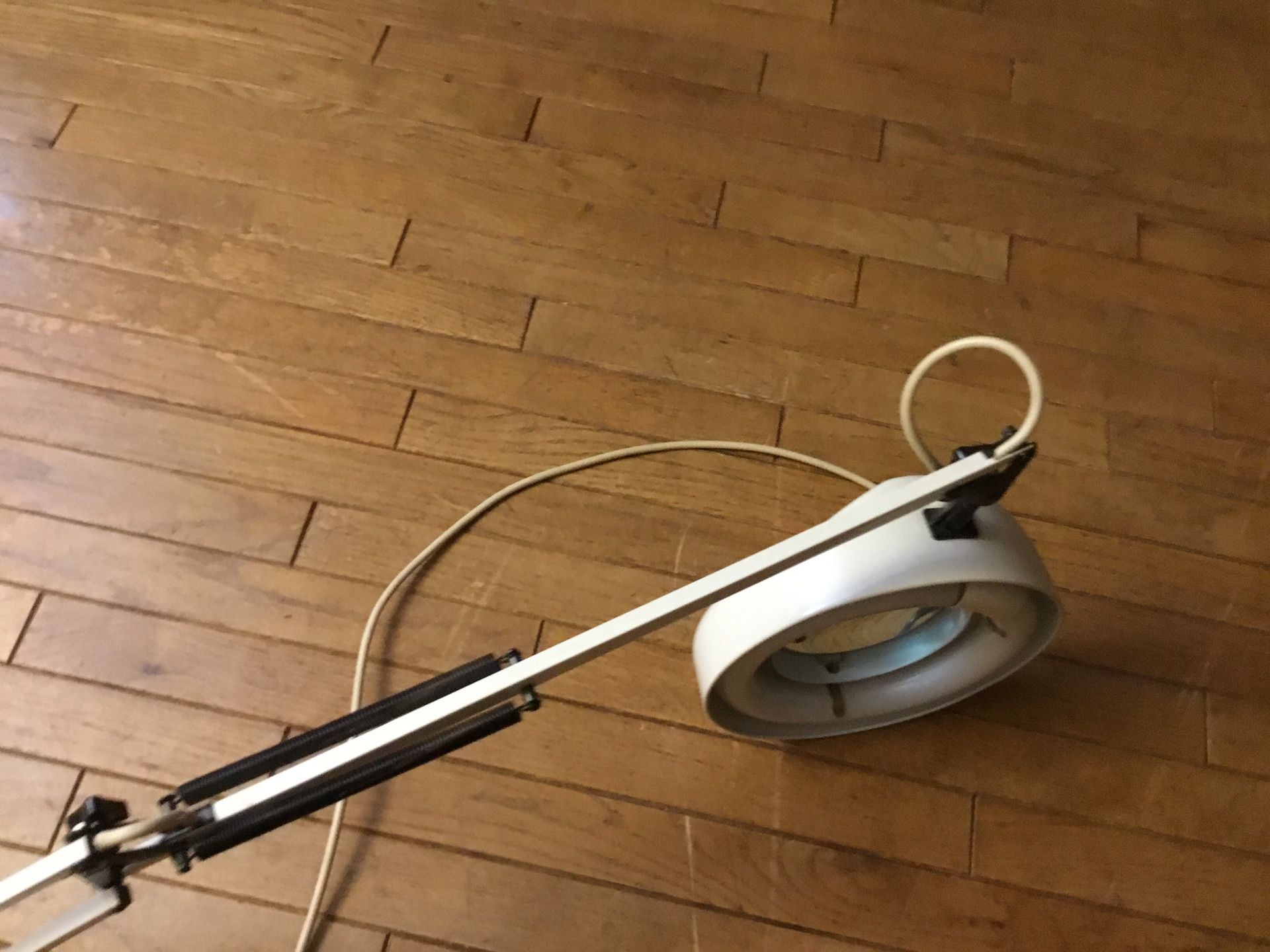 An Old Fashioned , Vintage Lamp for The Desk , Very Long Is Very Good