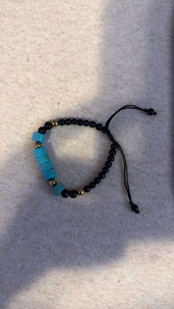 Turquoise blued and black