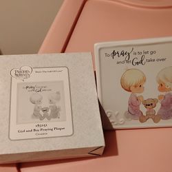 New Precious Moments Room Decor Boy Girl w/ Box
