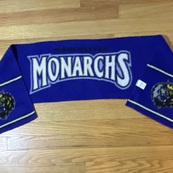 Vintage MANCHESTER MONARCHS AHL ECHL Minor League Hockey Winter Fleece Scarf