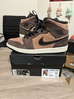 Size 12 - CLEAN Air Jordan 1 SE Mid Dark Chocolate