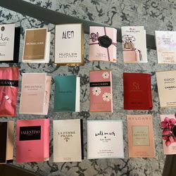 Women’s Perfume Lot Of 18 Sample Vials New Designer 