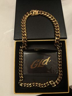 New 19mm gold GLD cuban link with box