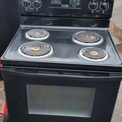 Black Electric Stove ( Whirlpool)
