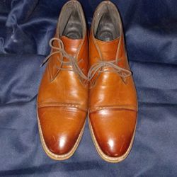 Stacy Adams Men's Leather Lace up Ankle Boots Size 12 M, in great condition.