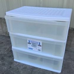 3 Plastic Drawers