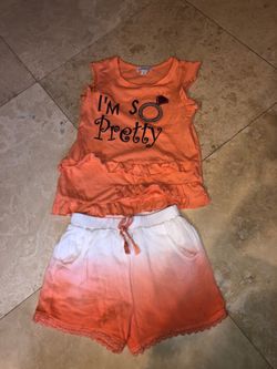 Girls size 5 shorts tank top set Flapdoddles