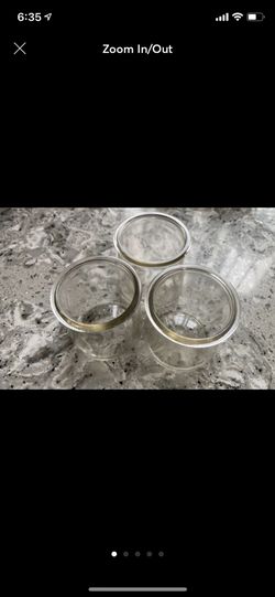 Candle jars 3 piece