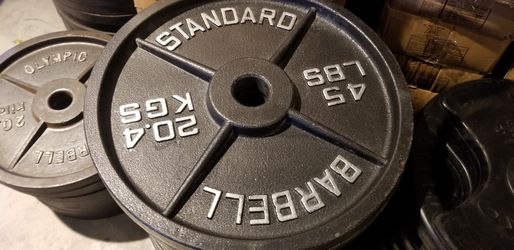 Rogue standard barbell discount plates