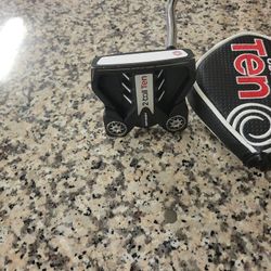 Odyssey Ten 2-Ball 35" Putter Right Stroke Lab Steel with Head Cover excellent condition new headcover
