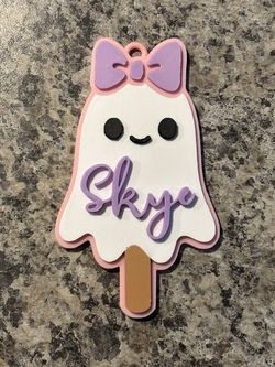 Personalized Halloween Ghost Tags