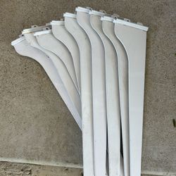 10” Knape & Vogt Shelf Brackets, Qty 9.  All For $15