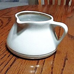 "Dulevo porcelain.  rare ""creamer with a side handle"" from the Dulevo Porcelain Factory (Moscow region) --