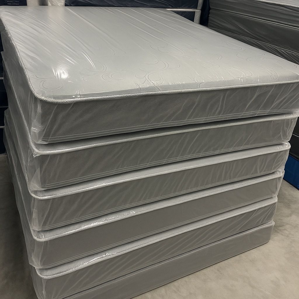 King Size Mattress Double Sided Of 10 Inches Thick New From Factory With its Plastic Also Available in Twin, Full or Queen Same Day Delivery