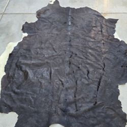 Cow Skin  Real Skin Black  & White  Rug Asking $115 Obo