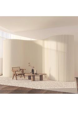New Folding Room Divider, Adjustable Privacy Divider, Portable Paper Room Partition, Foldable Wall Dividers for Room Separation, Decorative Privacy Sc