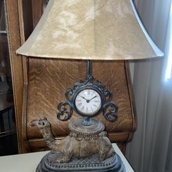 Camel Lamp / Clock (Great Condition) 
