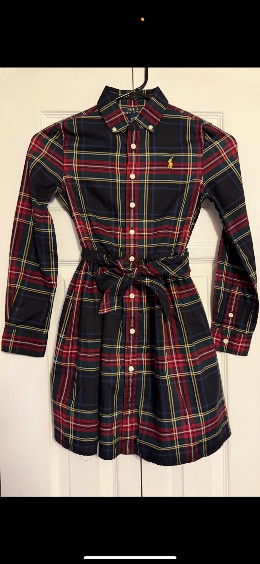 Ralph Lauren Plaid Christmas Dress Big Girls (size 8)