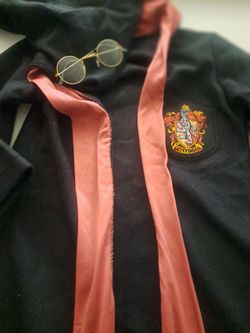 Harry Potter Cloak, glasses, and wand
