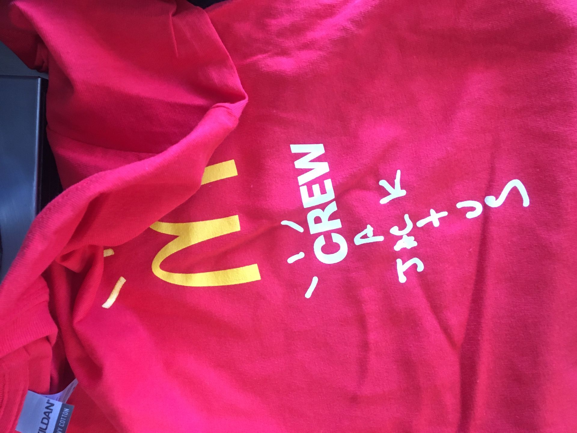 Travis Scott cactus jack McDonald’s employee shirt
