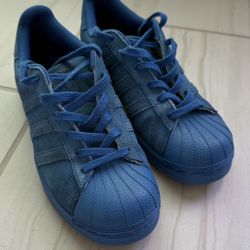 Adidas Superstar Tonal Suede "All Blue" (2015) US M 6.5 (W 7.5) AQ4169