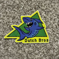 Dutch Bros “Retro Shark” Sticker