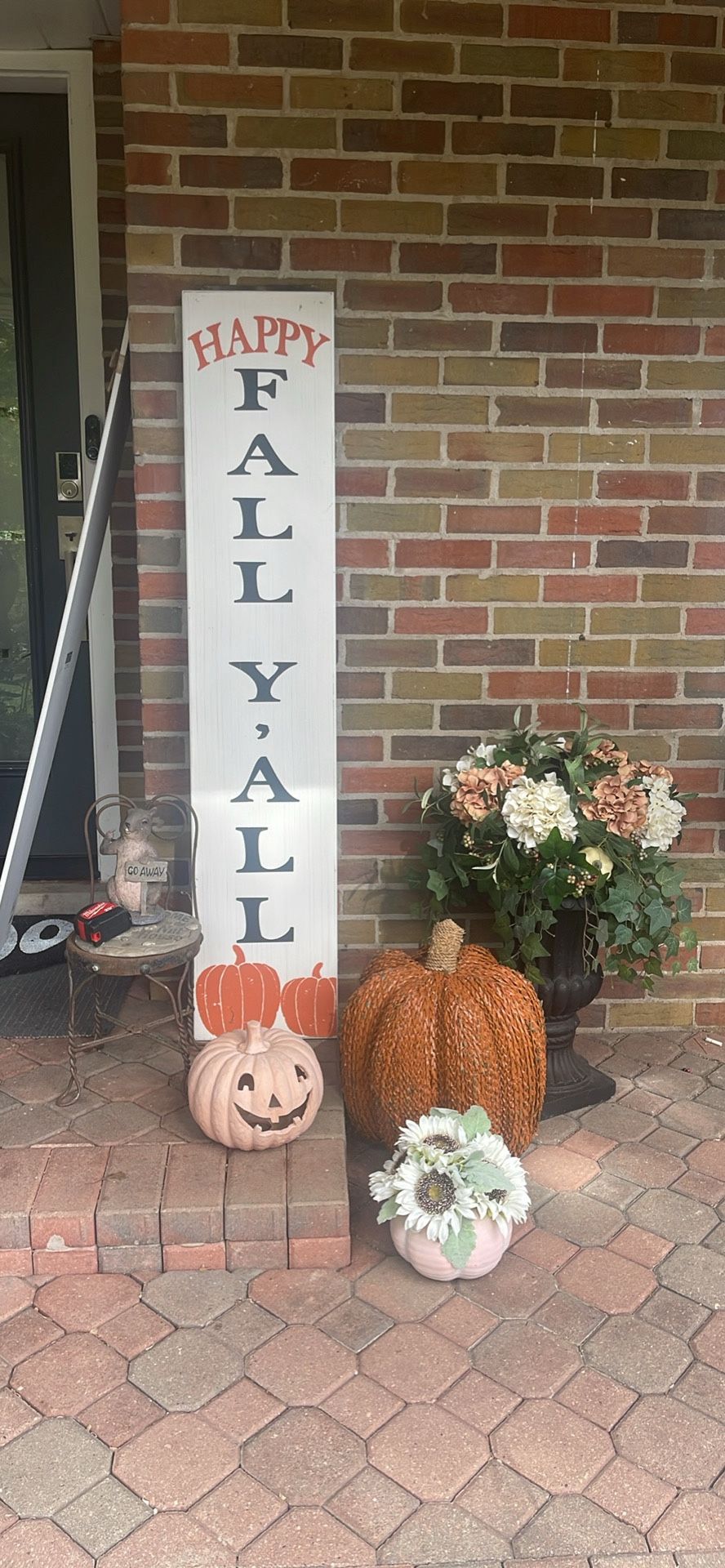 Fall Y’all Yall Halloween farmhouse, Thanksgiving fall harvest welcome sign fresh market