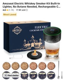 Amzseat Electric Whiskey Smoker Kit